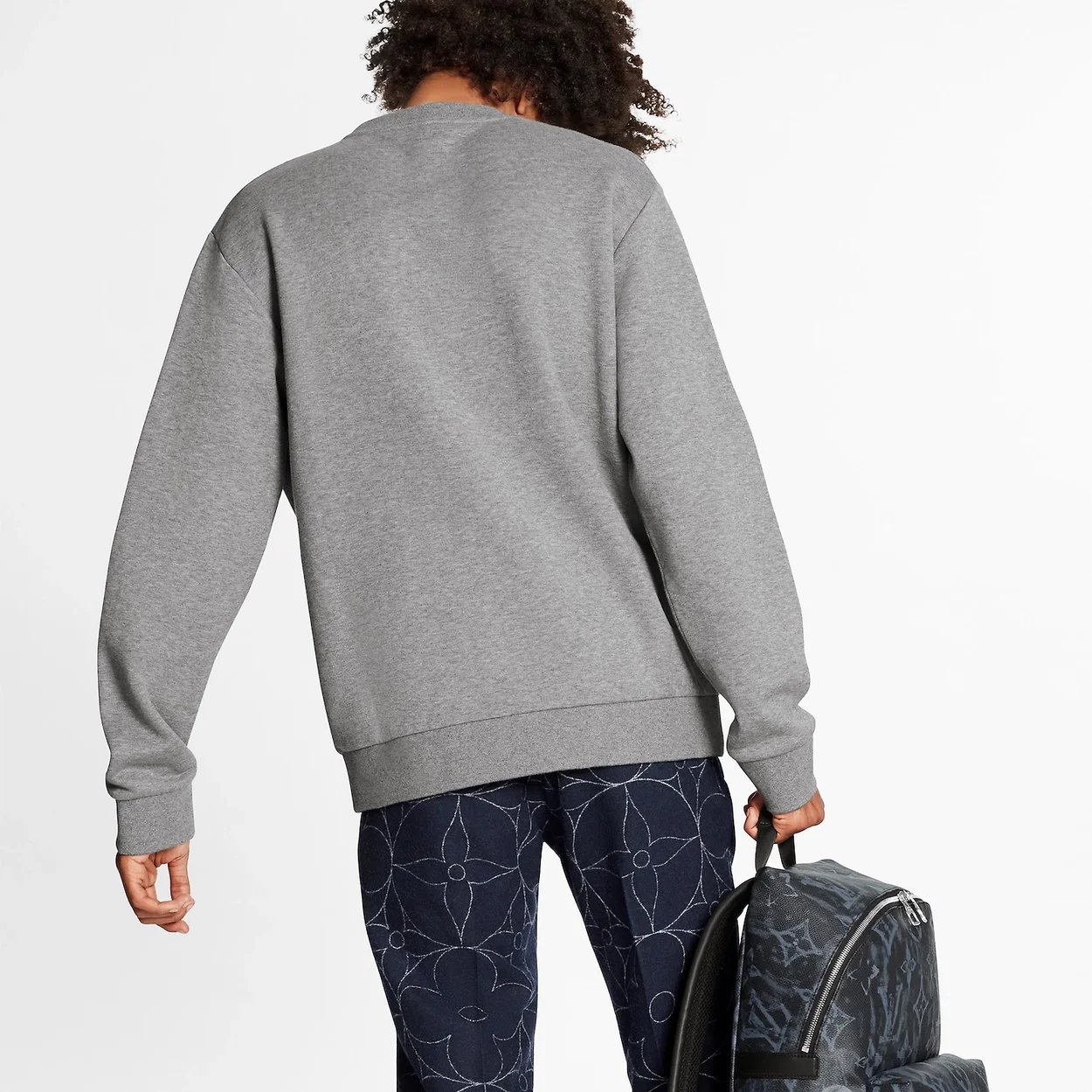 루이비통 프론트 엠브로이더리 크루넥 스웨트셔츠 1A8GVR