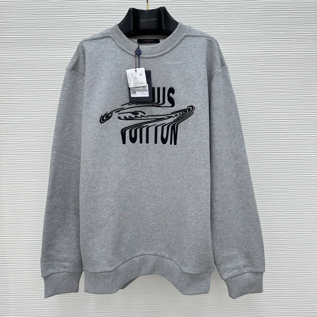루이비통 프론트 엠브로이더리 크루넥 스웨트셔츠 1A8GVR