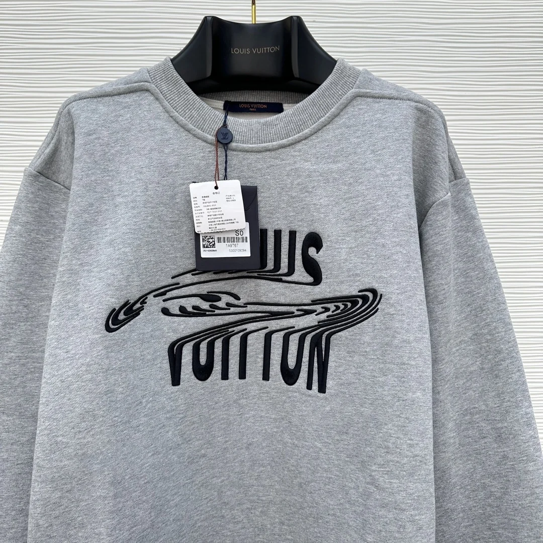 루이비통 프론트 엠브로이더리 크루넥 스웨트셔츠 1A8GVR