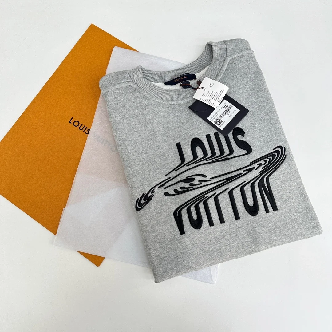 루이비통 프론트 엠브로이더리 크루넥 스웨트셔츠 1A8GVR