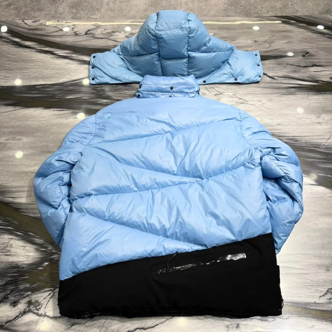 몽클레어 파우더 블루 쇼트 다운 자켓