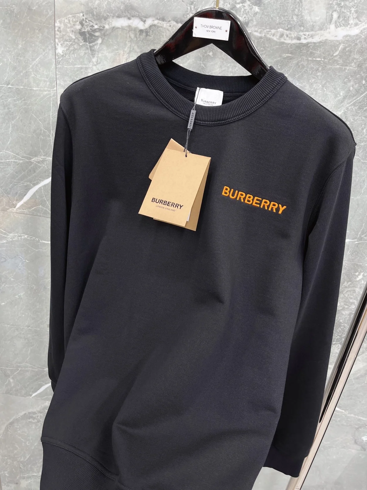 버버리 모노그램 모티프 코튼 스웨트셔츠