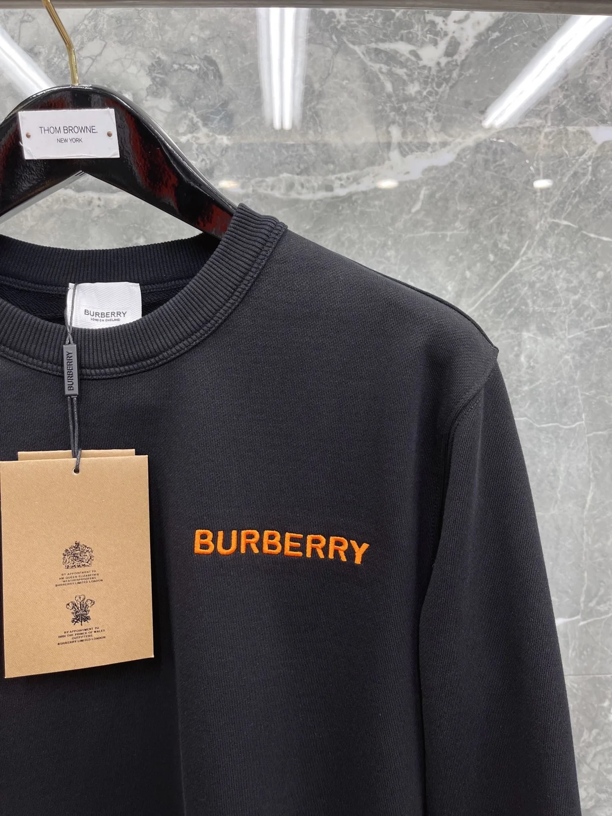 버버리 모노그램 모티프 코튼 스웨트셔츠