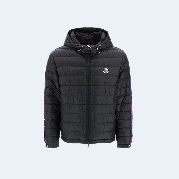 몽클레어 로고 패치 삼색 라이닝 자켓