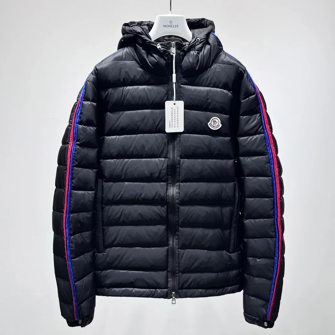 몽클레어 로고 패치 삼색 라이닝 자켓