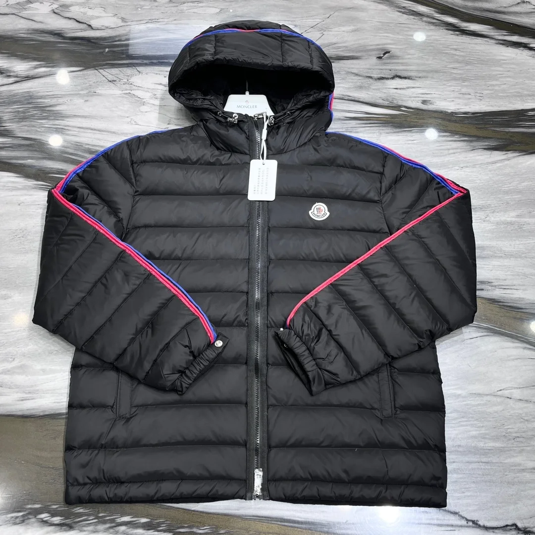 몽클레어 로고 패치 삼색 라이닝 자켓