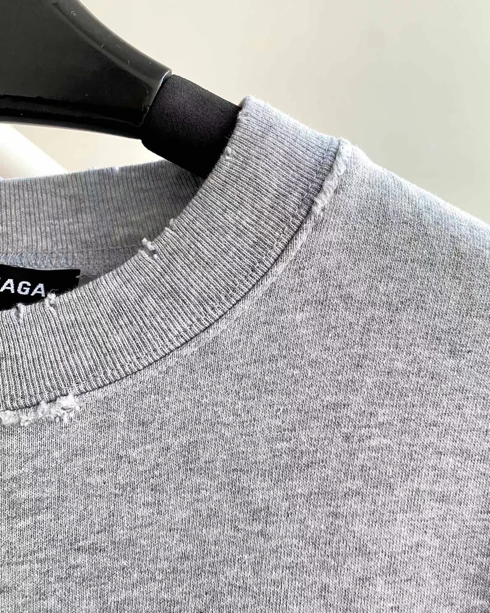 발렌시아가 FBI 스웨트셔츠 그레이