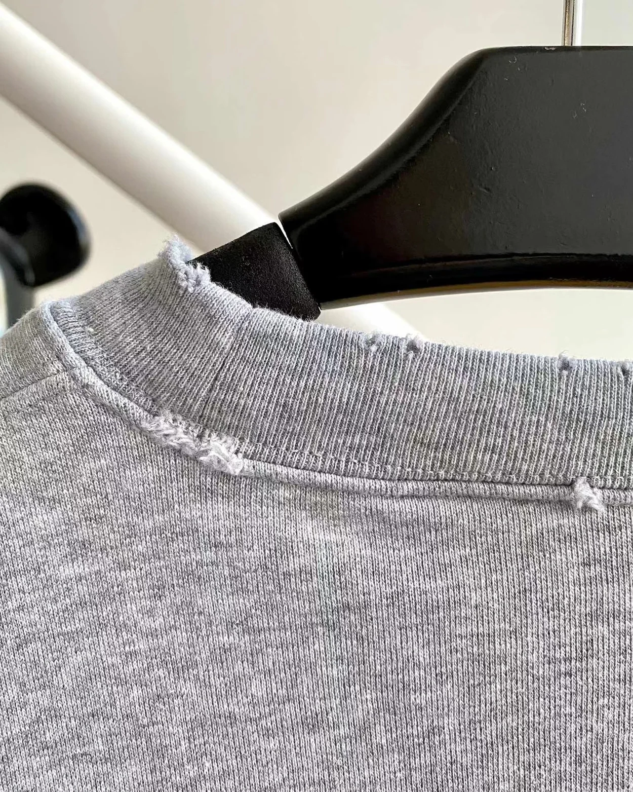 발렌시아가 FBI 스웨트셔츠 그레이