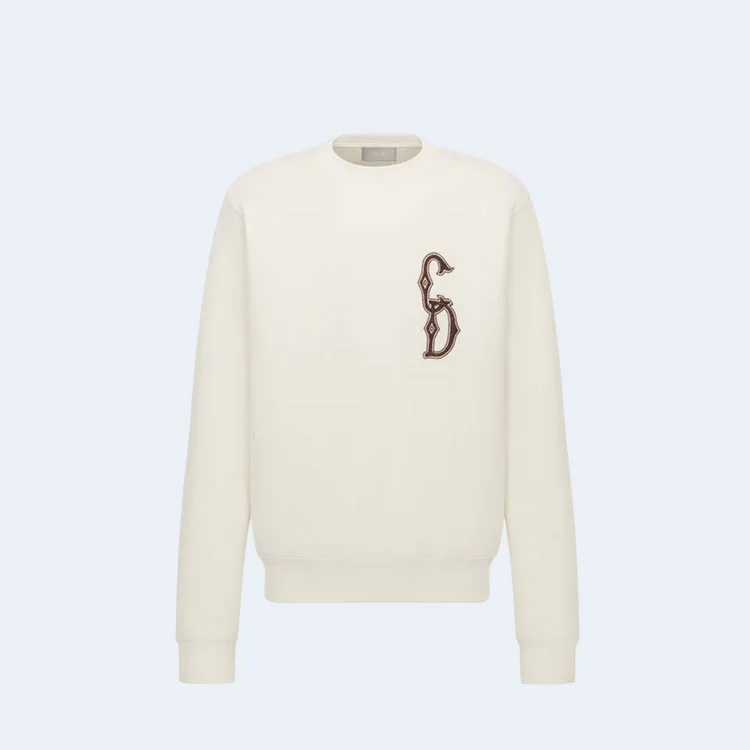 디올 인터레이스 스트레이트 맨투맨