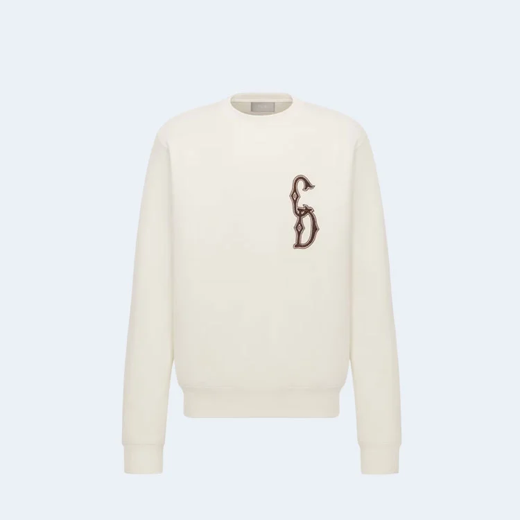 디올 인터레이스 스트레이트 맨투맨