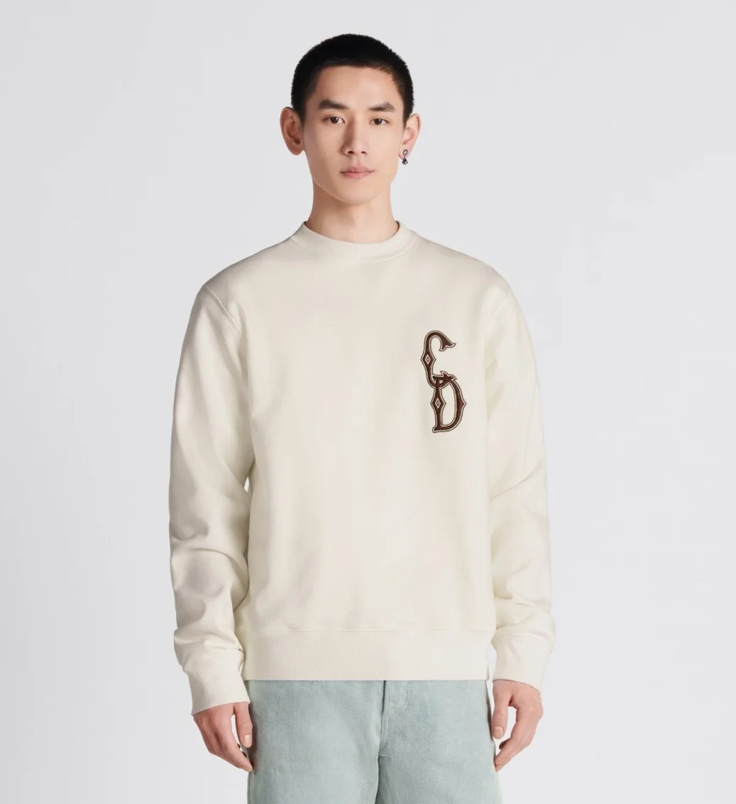 디올 인터레이스 스트레이트 맨투맨