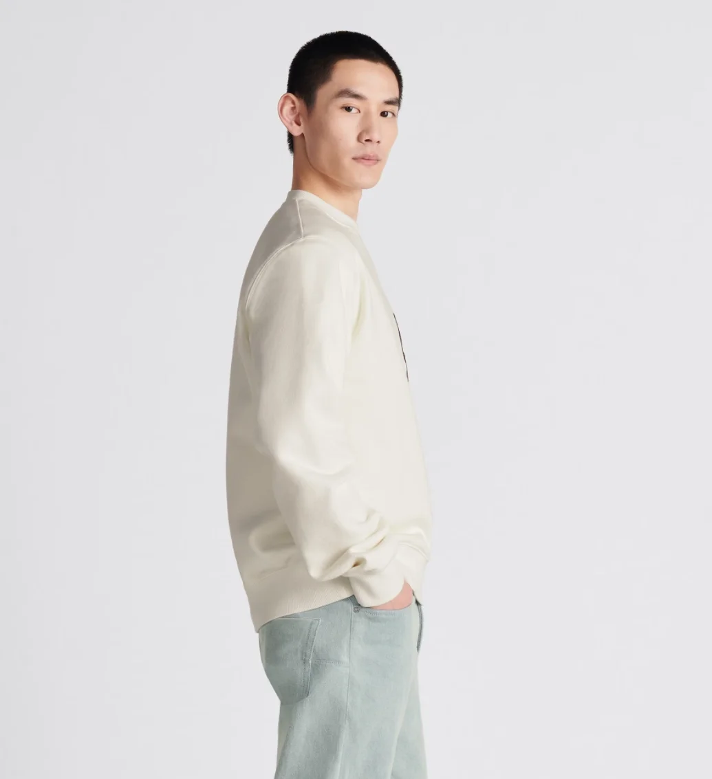 디올 인터레이스 스트레이트 맨투맨