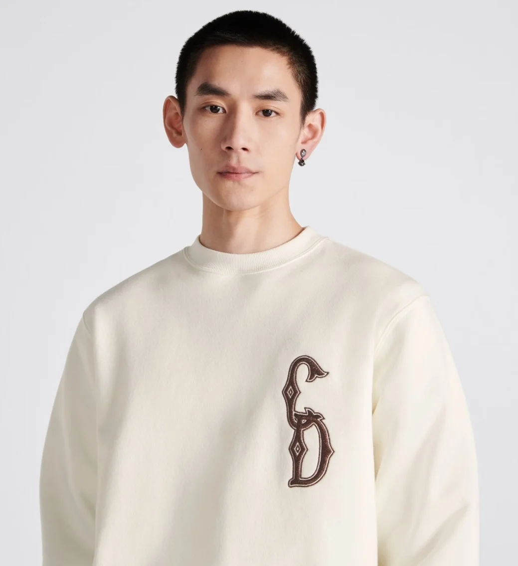 디올 인터레이스 스트레이트 맨투맨