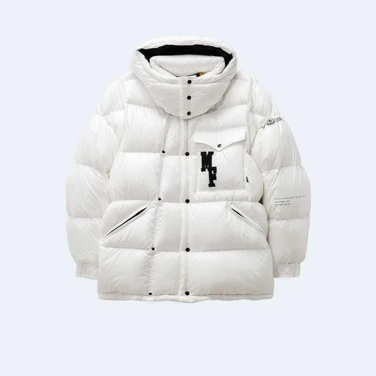 몽클레어 피그먼트 앤서미오크 숏다운 화이트