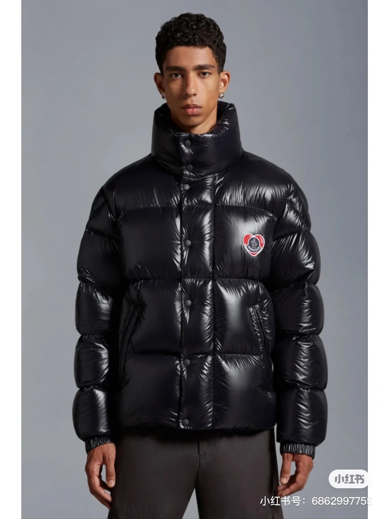 몽클레어 미샴 쇼트 다운 자켓 블랙