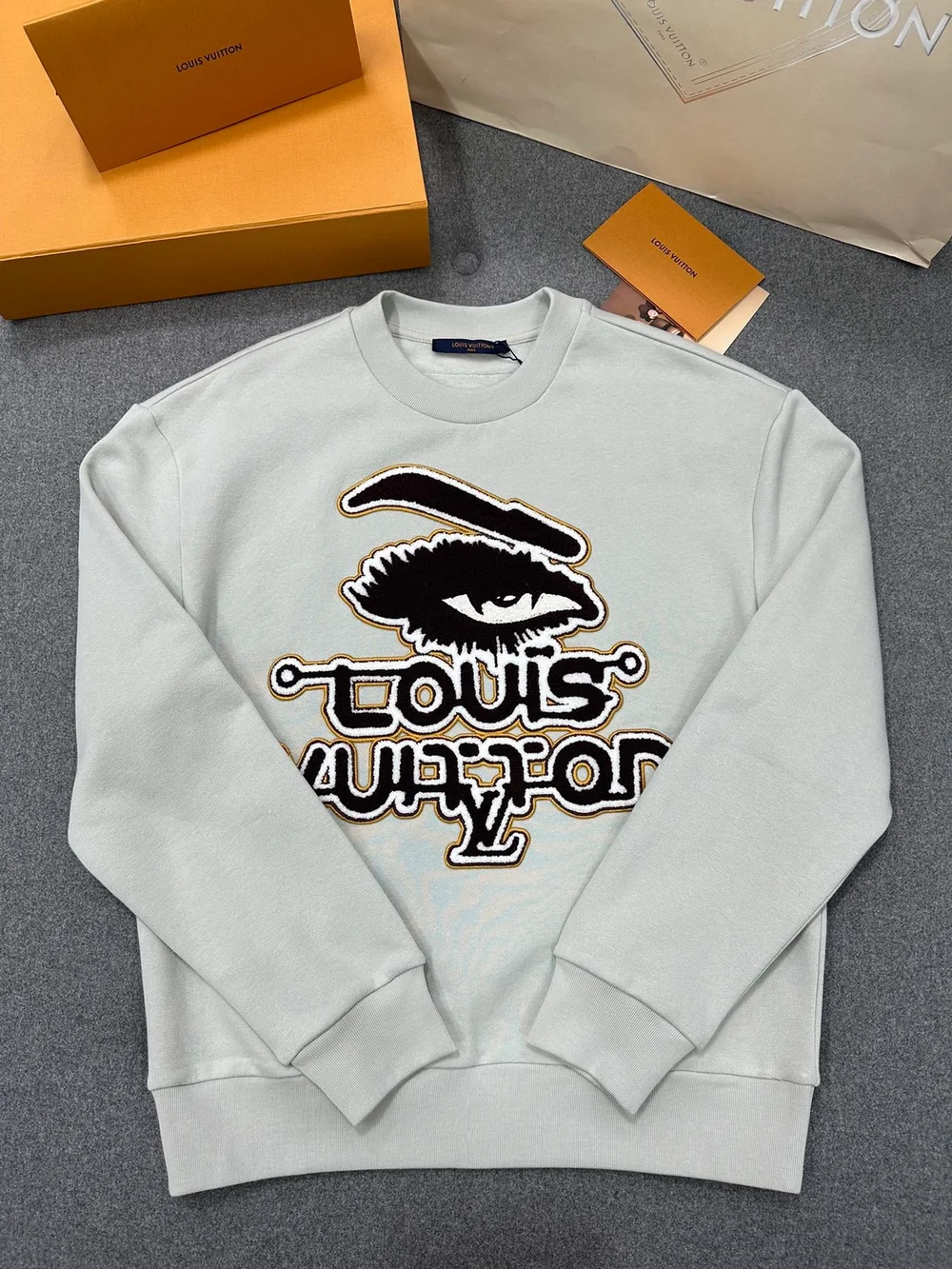 루이비통 엠브로이더드 코튼 스웨트셔츠