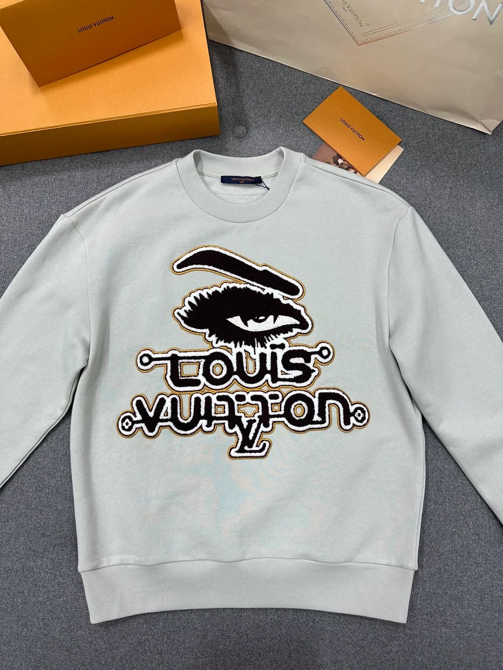 루이비통 엠브로이더드 코튼 스웨트셔츠
