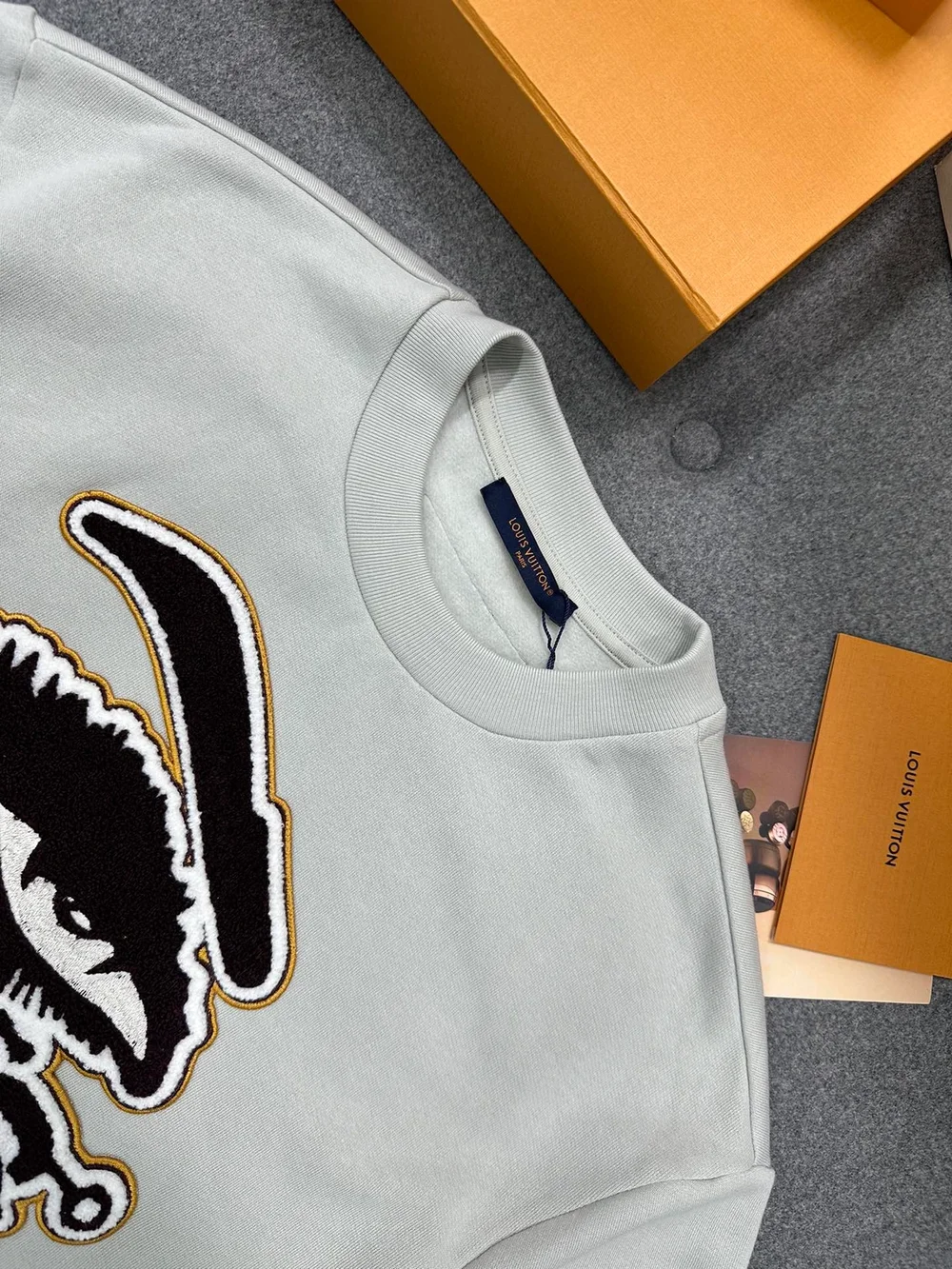루이비통 엠브로이더드 코튼 스웨트셔츠