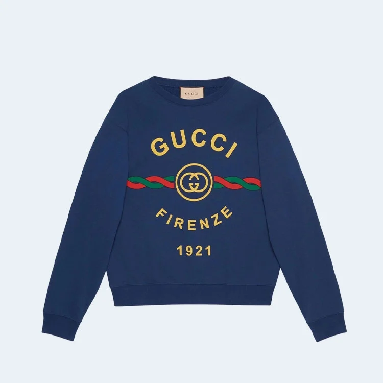 구찌 1921 코튼 스웨트 맨투맨