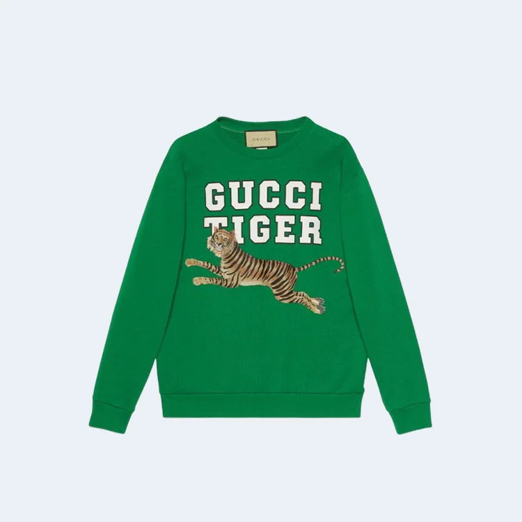 구찌 애니멀 타이거 맨투맨