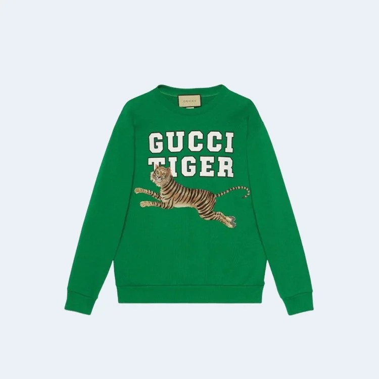 구찌 애니멀 타이거 맨투맨