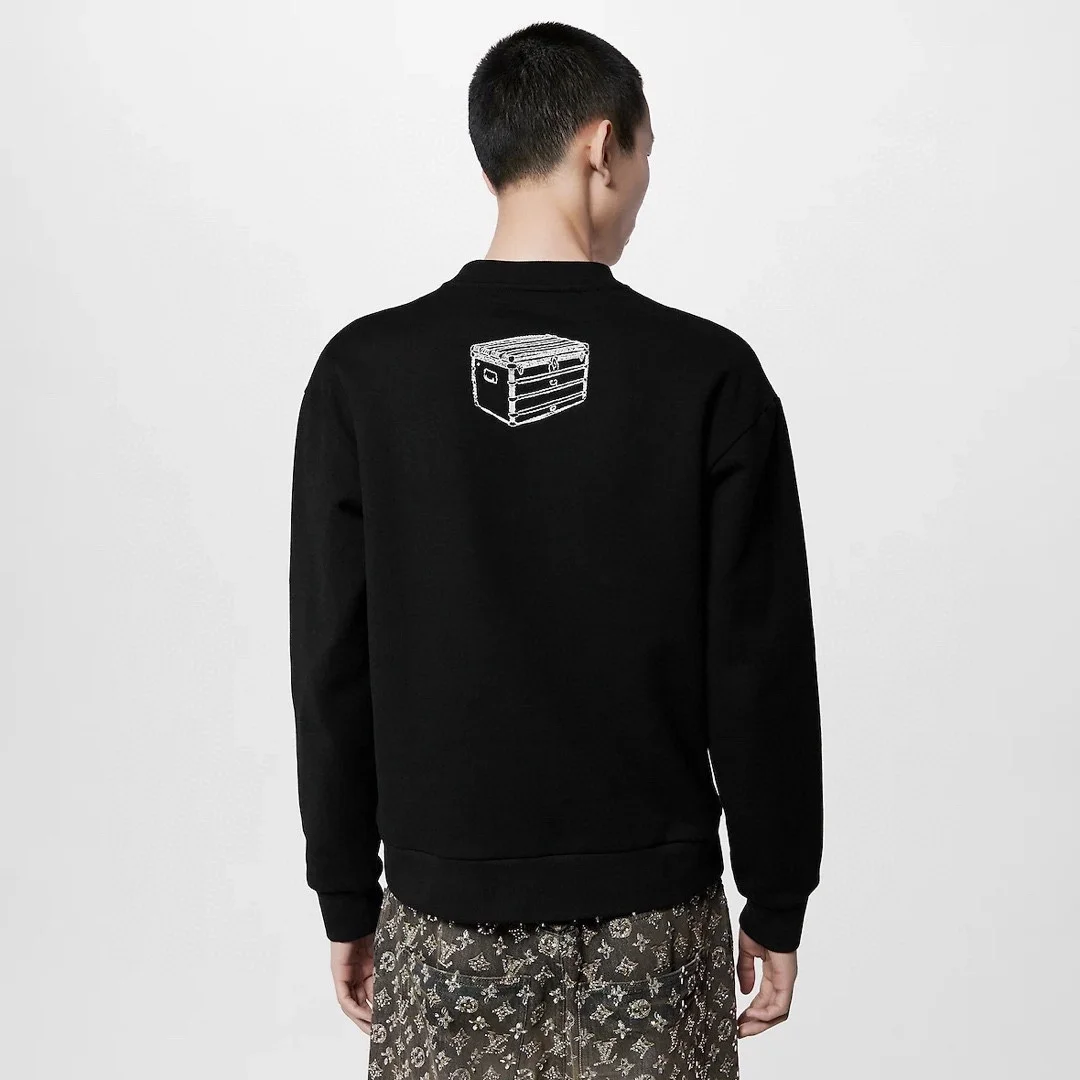 루이비통 엠브로이더드 코튼 스웨트셔츠