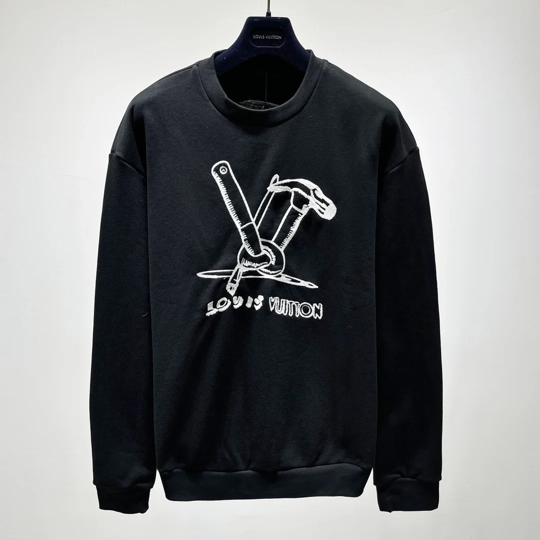 루이비통 엠브로이더드 코튼 스웨트셔츠