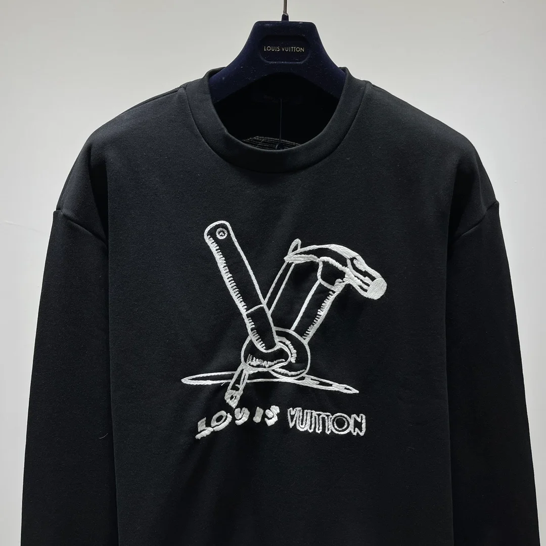 루이비통 엠브로이더드 코튼 스웨트셔츠