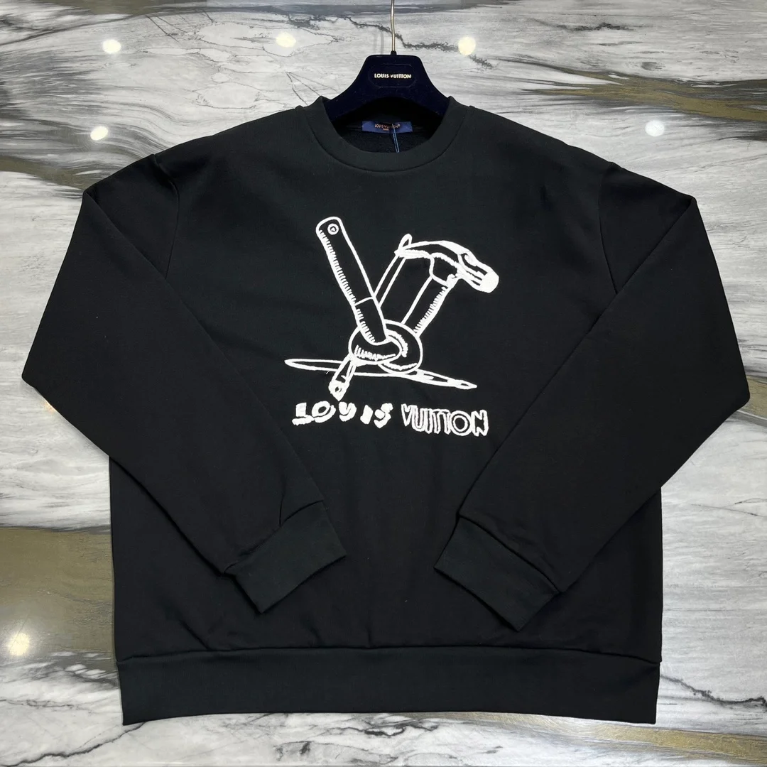 루이비통 엠브로이더드 코튼 스웨트셔츠