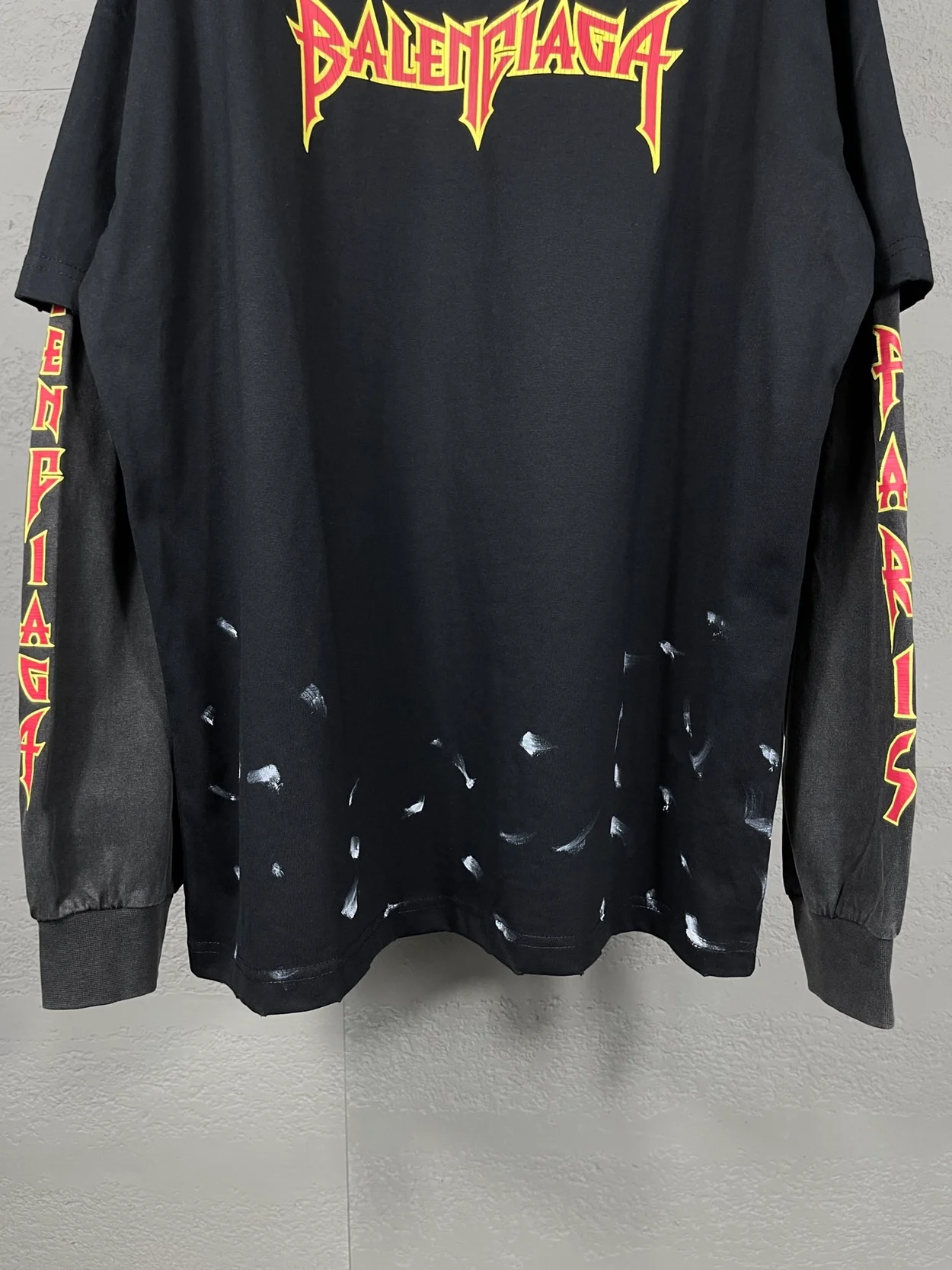 발렌시아가 메탈리카 코튼 스웨트셔츠