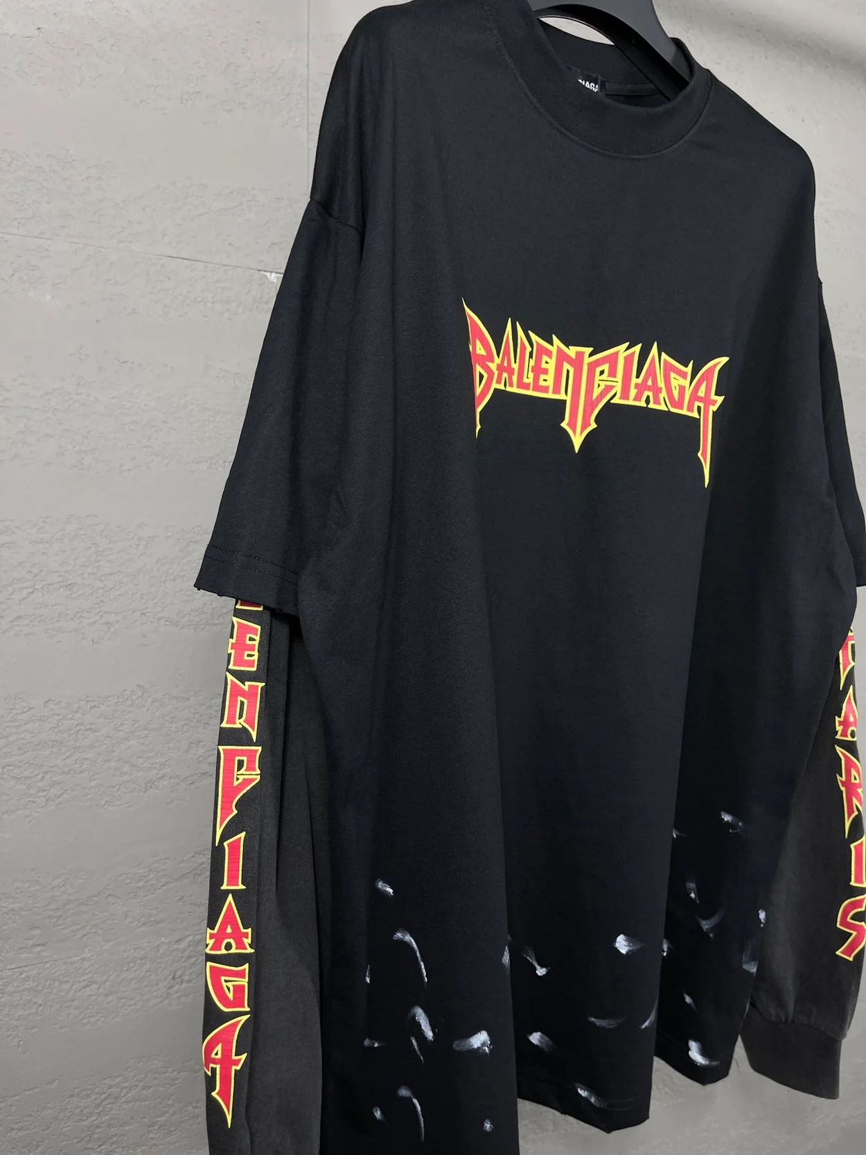 발렌시아가 메탈리카 코튼 스웨트셔츠