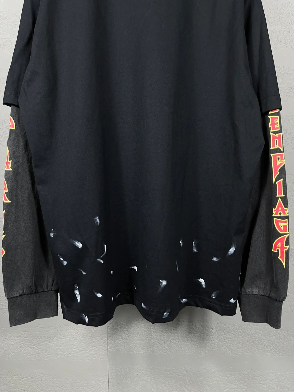 발렌시아가 메탈리카 코튼 스웨트셔츠