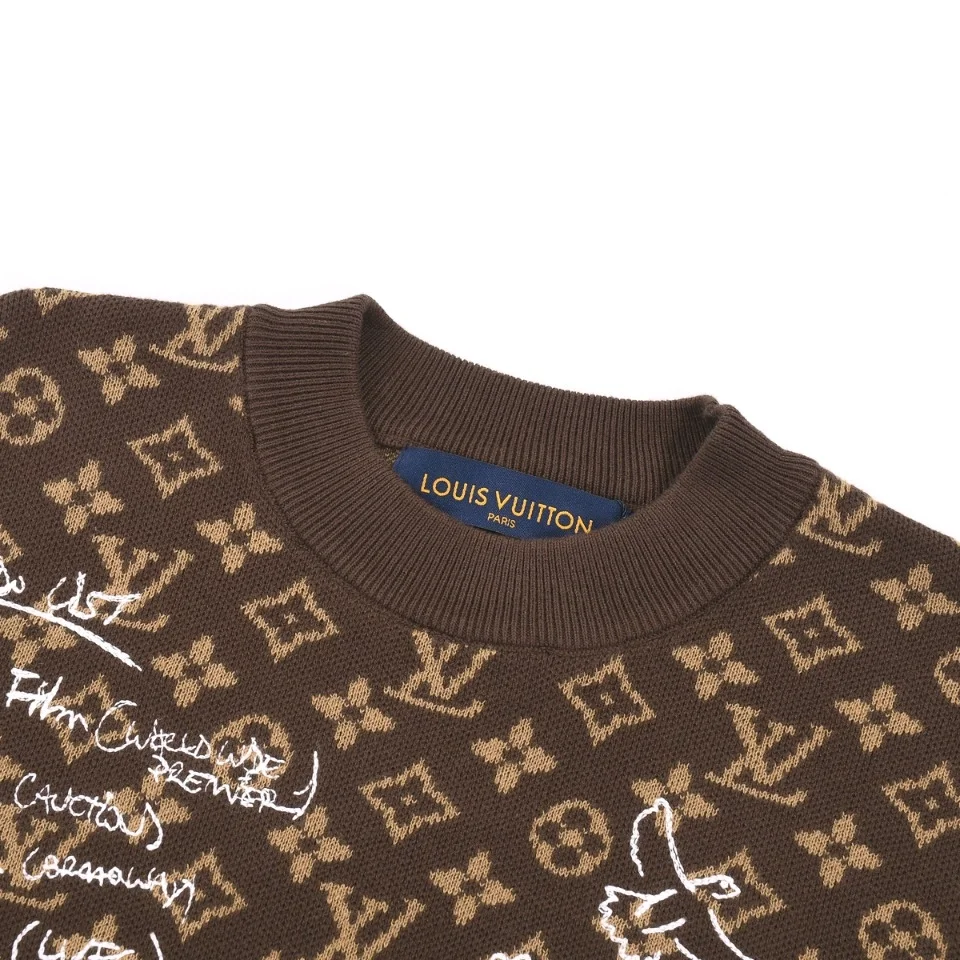 루이비통 모노그렘 엠브로이더드 울 크루넥 1ABXYY