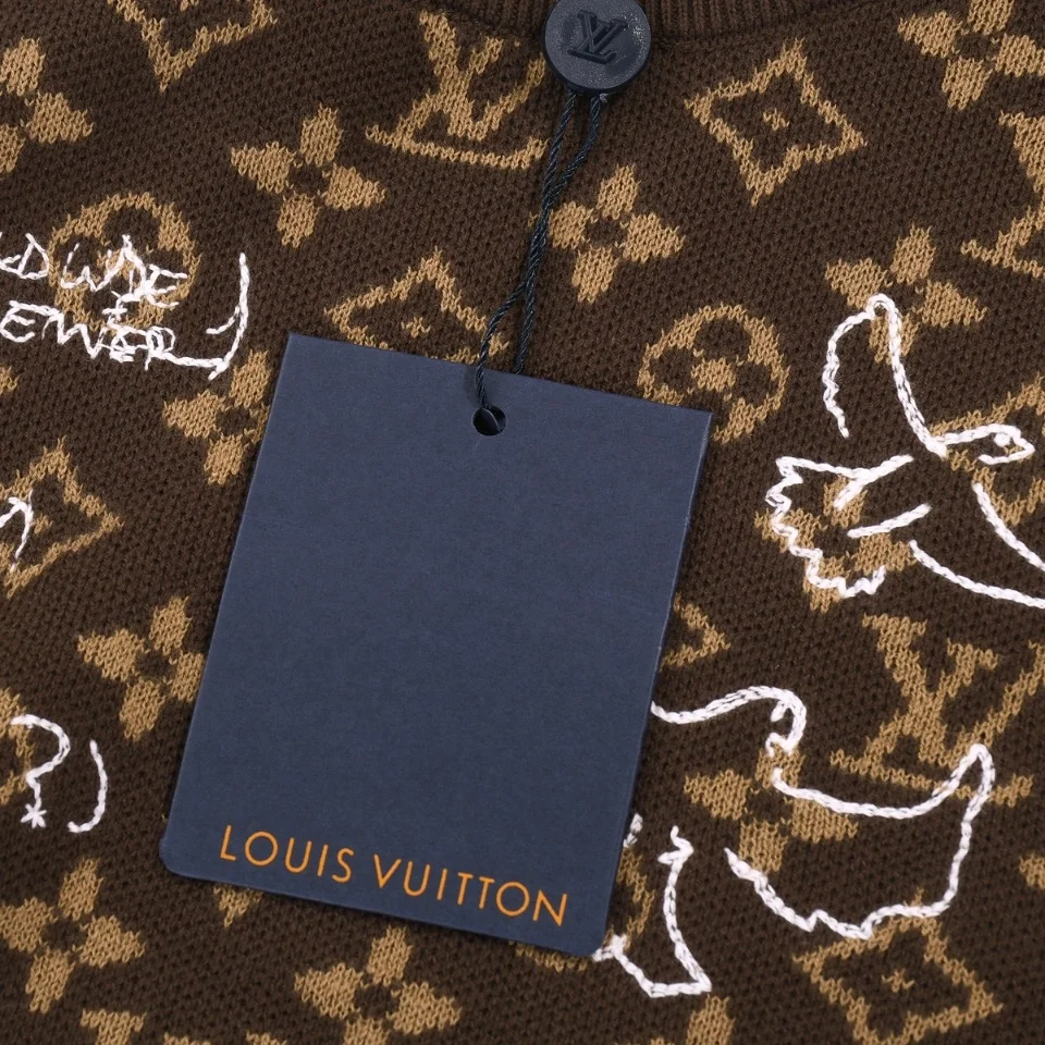 루이비통 모노그렘 엠브로이더드 울 크루넥 1ABXYY