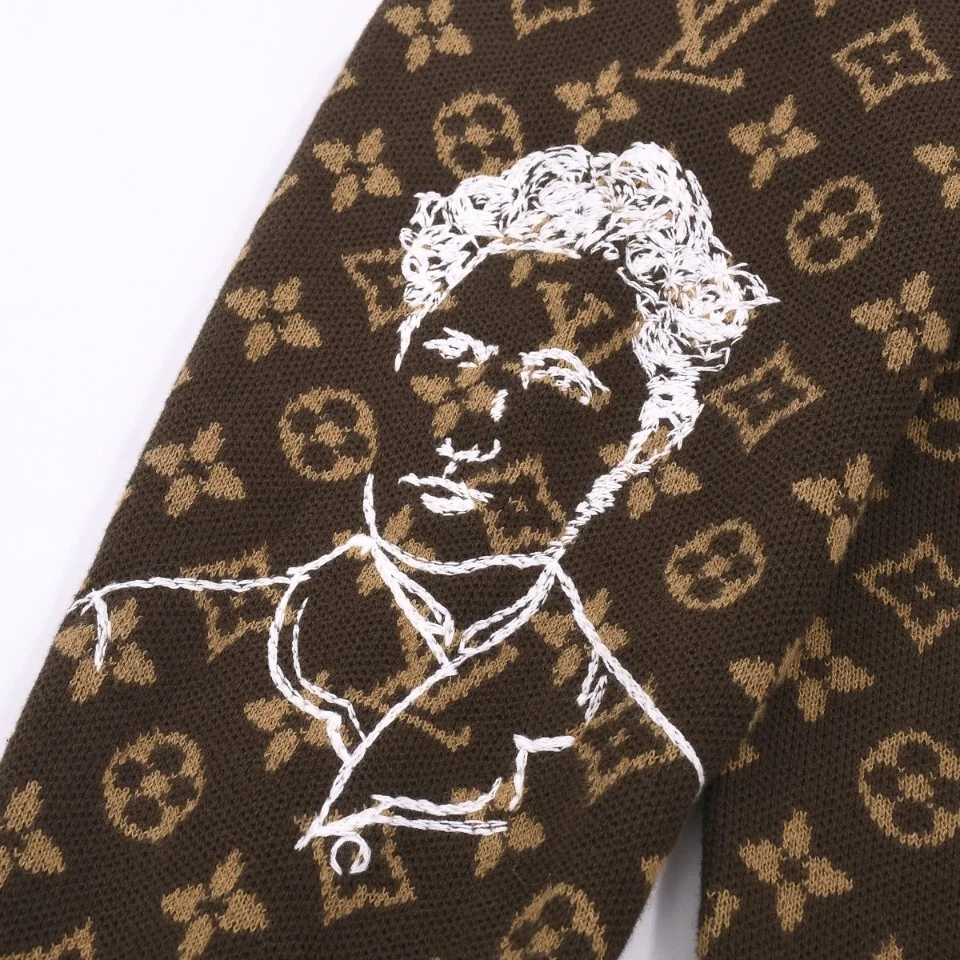 루이비통 모노그렘 엠브로이더드 울 크루넥 1ABXYY