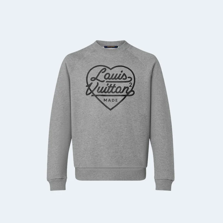 루이비통 x 니고 프린티드 하트 스웨트셔츠