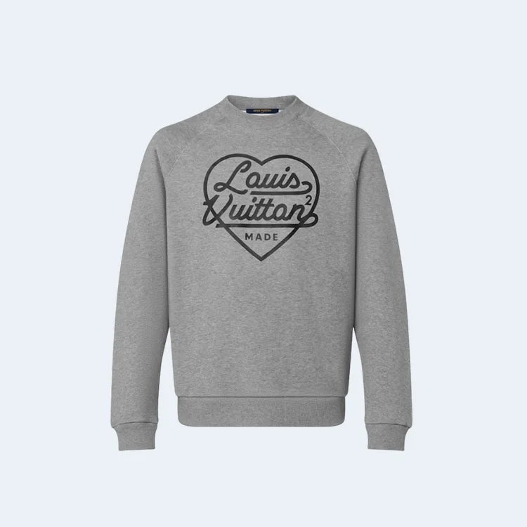 루이비통 x 니고 프린티드 하트 스웨트셔츠