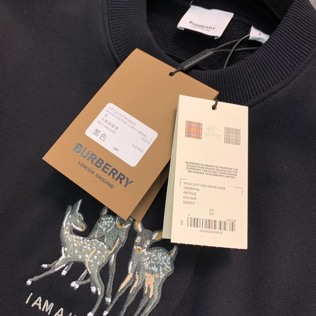 버버리 리카르도 티시 자수 맨투맨