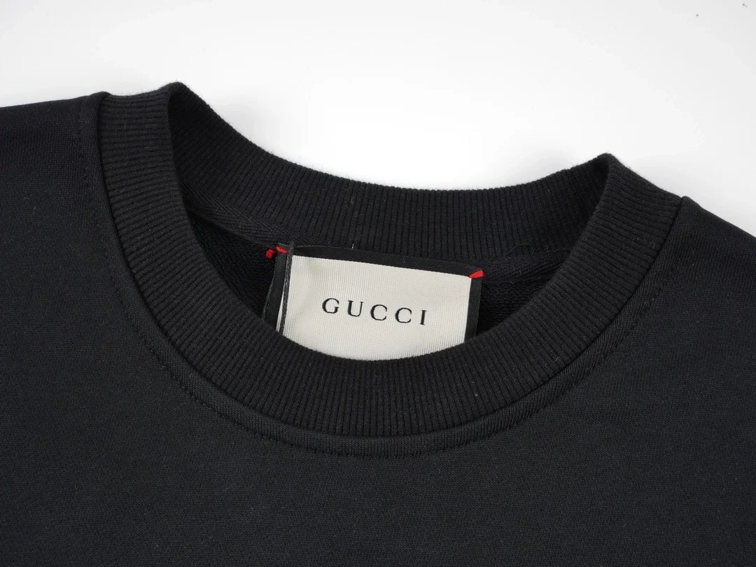 구찌 x 발렌시아가 코튼 저지 스웨트셔츠 블랙