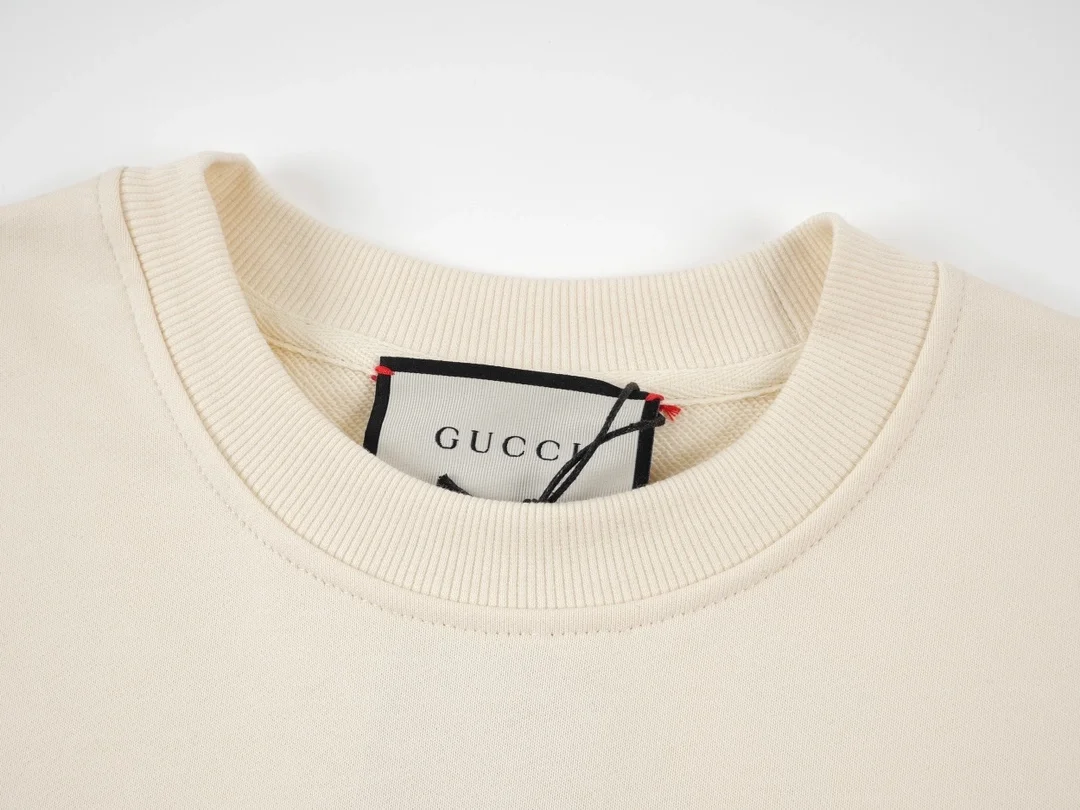 구찌 x 발렌시아가 코튼 저지 스웨트셔츠 화이트