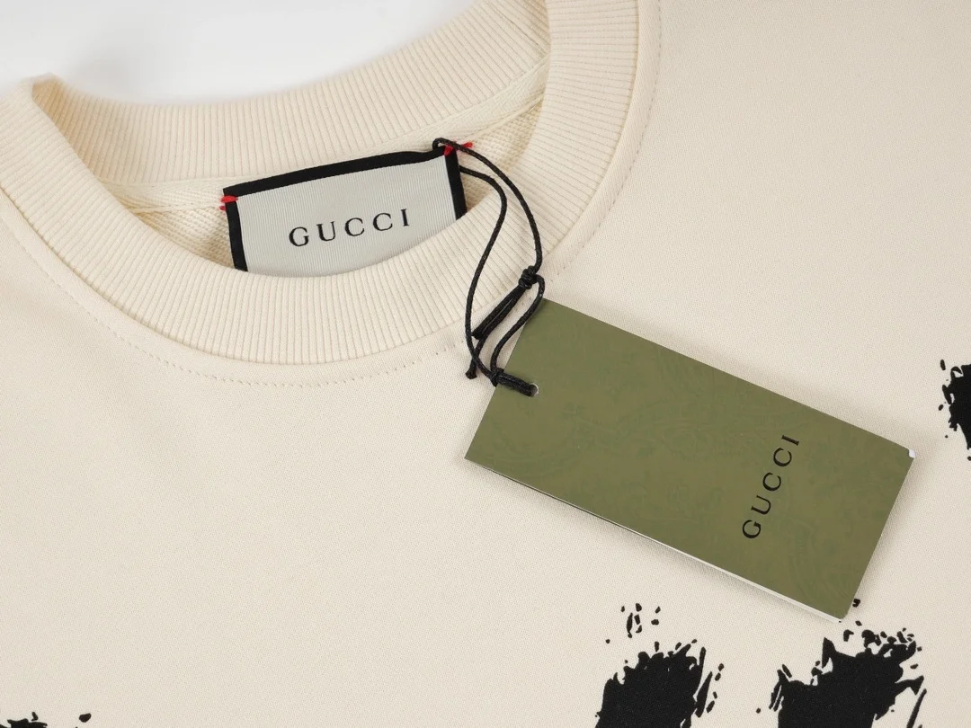 구찌 x 발렌시아가 코튼 저지 스웨트셔츠 화이트