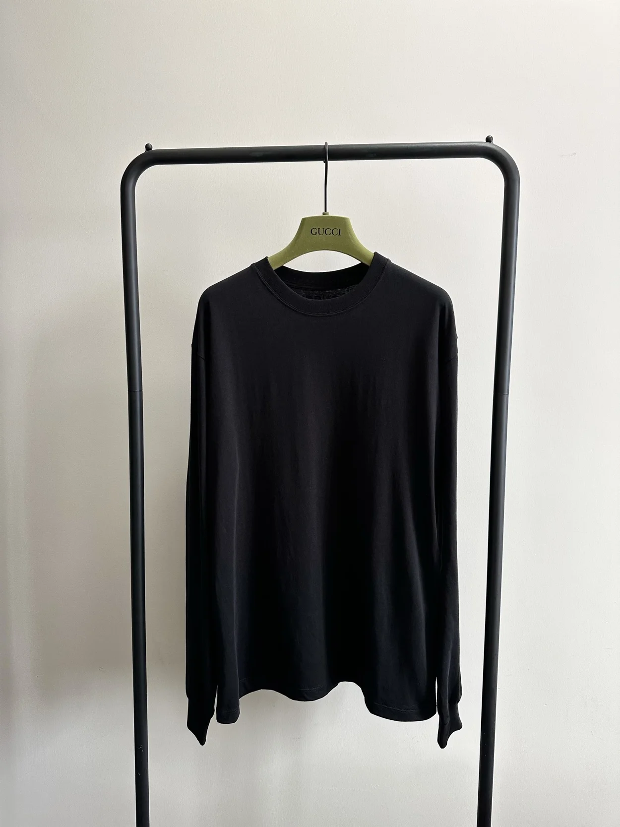 구찌 코튼 저지 스웨트셔츠 블랙