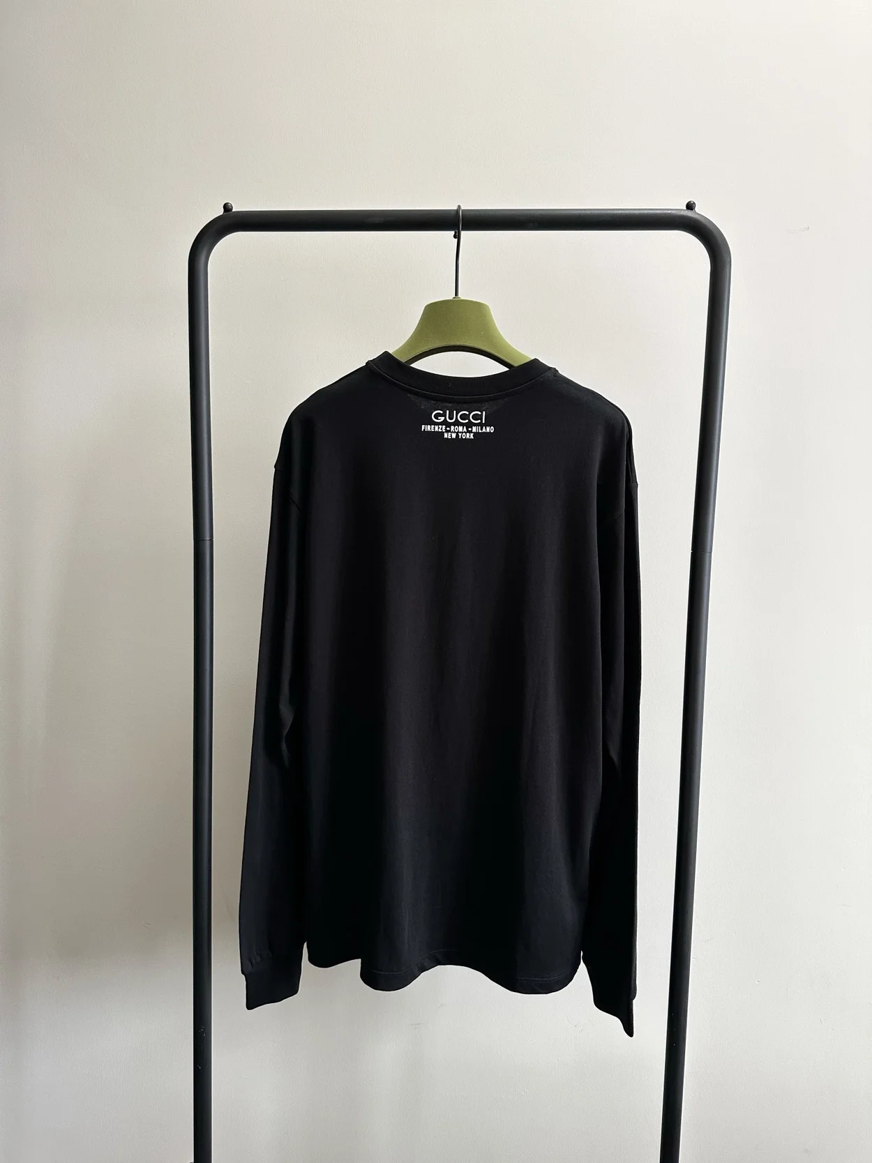 구찌 코튼 저지 스웨트셔츠 블랙