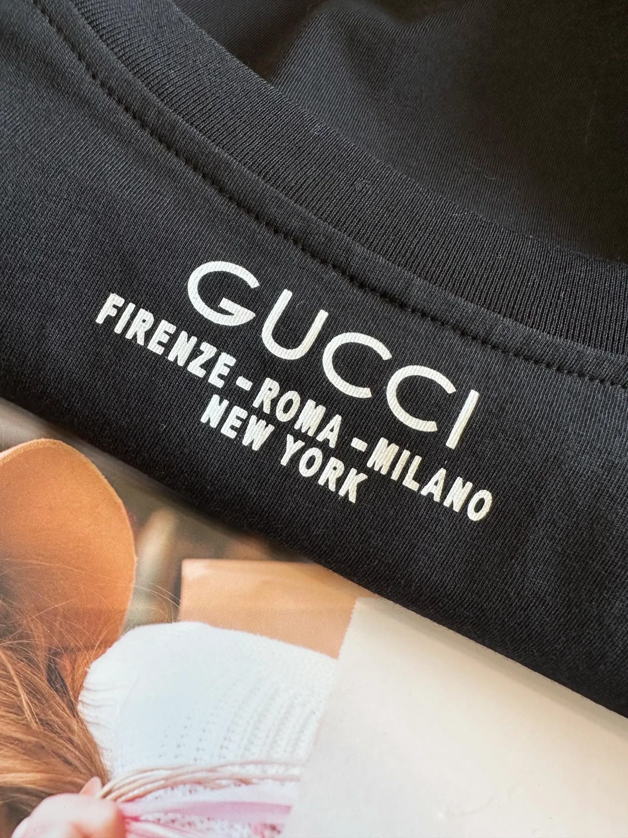 구찌 코튼 저지 스웨트셔츠 블랙