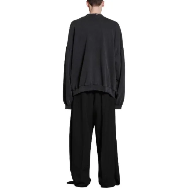 발렌시아가 피어시드 라운드 스웨트셔츠