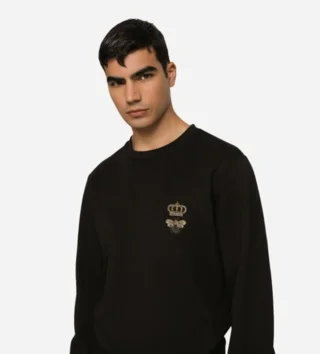 돌체앤가바나 자수 코튼 스웨트 맨투맨