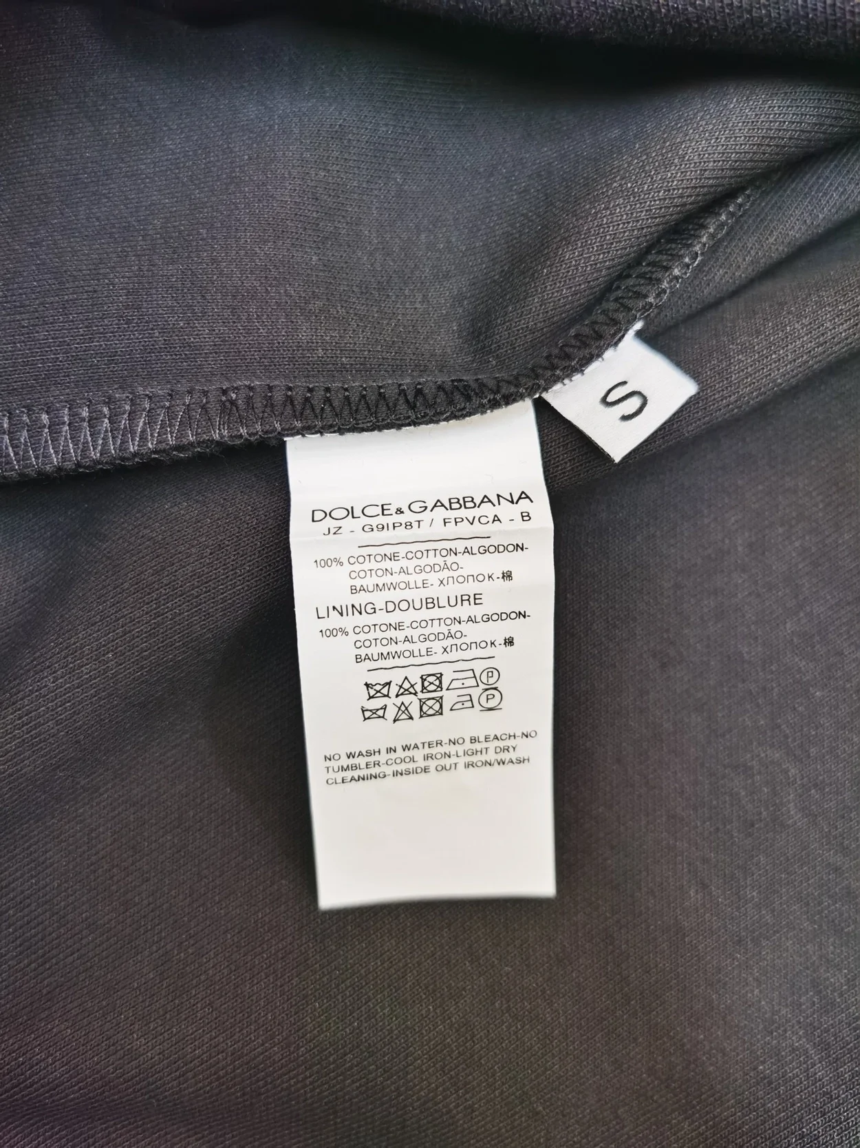 돌체앤가바나 자수 코튼 스웨트 맨투맨