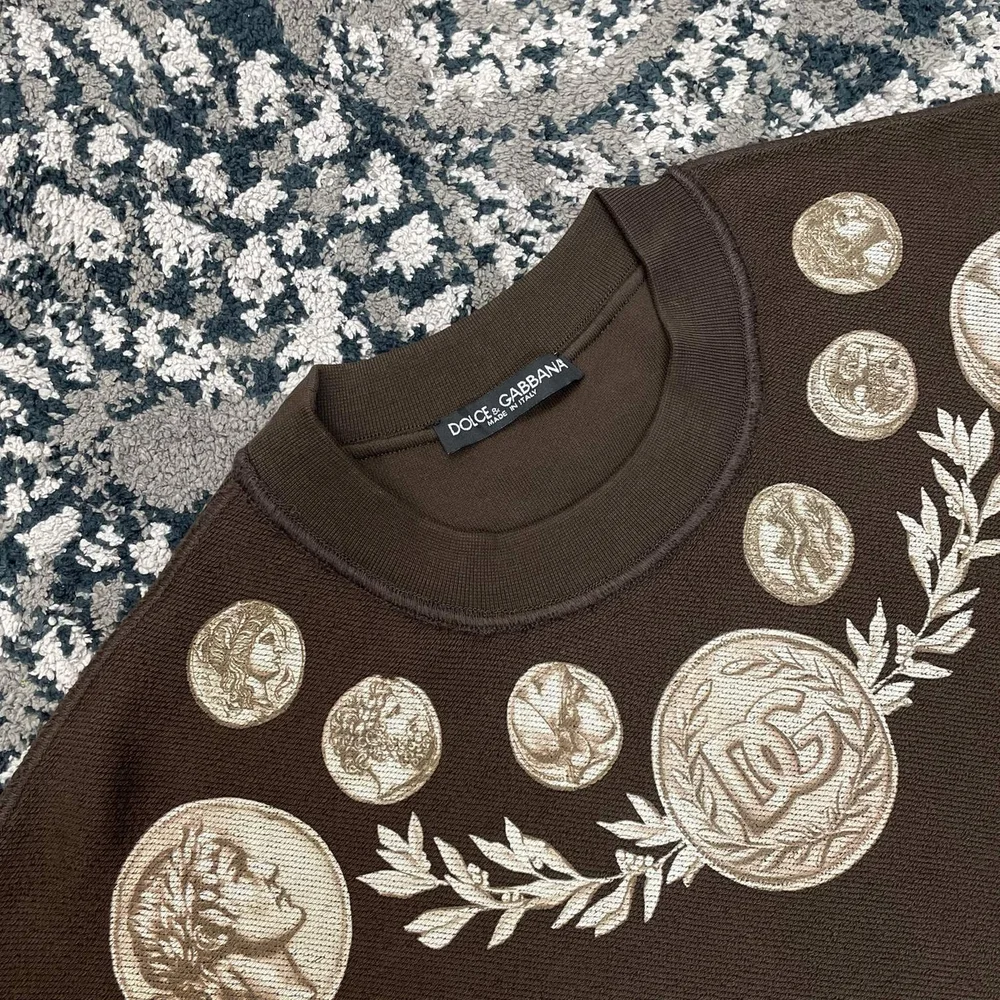 돌체앤가바나 그래픽 프린트 코튼 맨투맨