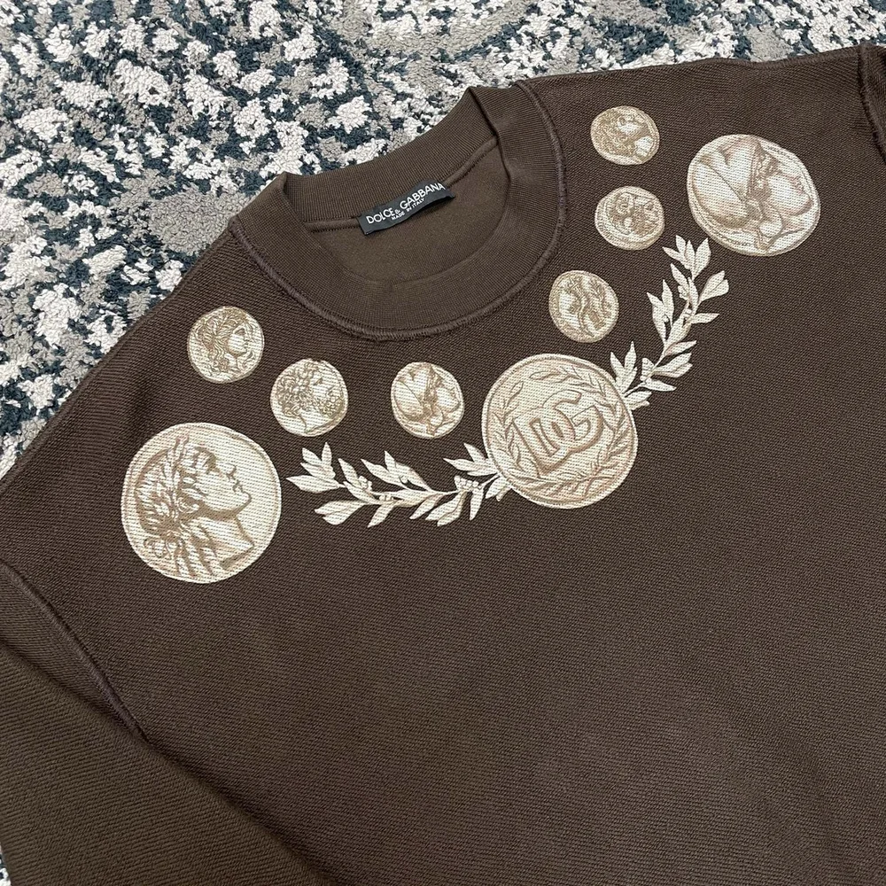 돌체앤가바나 그래픽 프린트 코튼 맨투맨