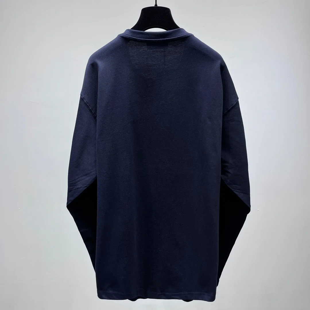 미우미우 로고 장식 코튼 블루